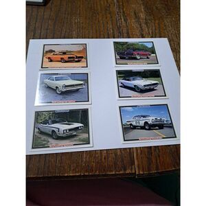 Vintage Lot of 6 1992 Collect A Card Musclecars Trading Cards MERCURY LOT